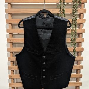 Express Black Corduroy Vest Size L